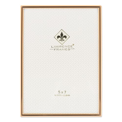 Lawrence Frames 5" W x 7" H Simply Gold Metal Picture Frame (670057) - Image 1