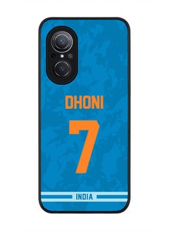 Stylizedd Rugged Black Edge Case for Huawei Nova 9 SE , Slim fit Soft Case Flexible Rubber Edges Thin Cover - Player Name - MS Dhoni, Jersey Number- 7  - Image 1