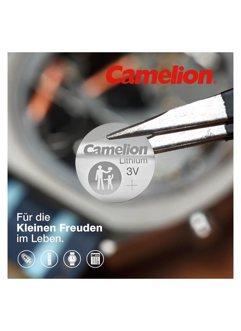 Camelion - خلايا زر ليثيوم كاميلون 2450/b5 CR2450 (عبوة من 5) فضية - Image 1