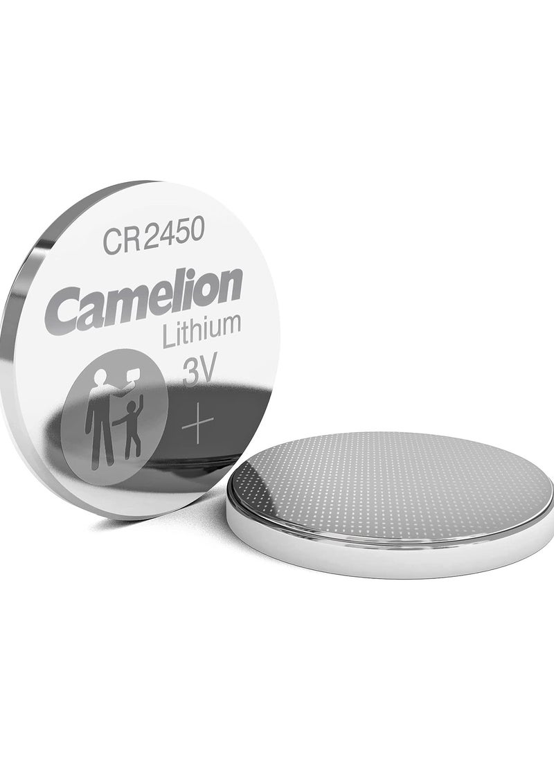 Camelion - خلايا زر ليثيوم كاميلون 2450/b5 CR2450 (عبوة من 5) فضية - Image 1