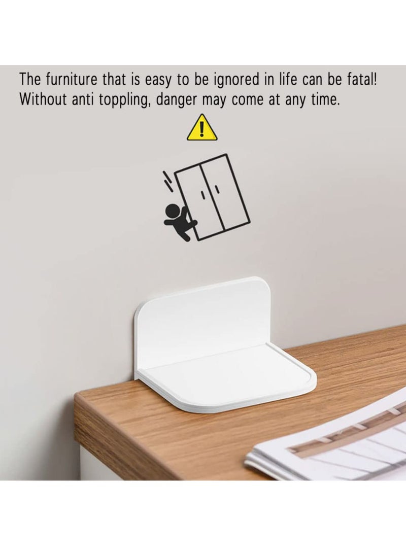 Oasisgalore - Furniture and Cabinet Anti toppling Fixture for Child Safety (4PCS) - Image 1