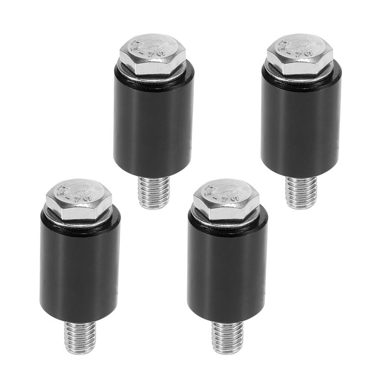 Generic X AUTOHAUX Car Turbo Engine Motor Hood Vent Spacer Riser Hood Vent Spacer Riser Kit Aluminum Alloy 8mm Black  - Image 1