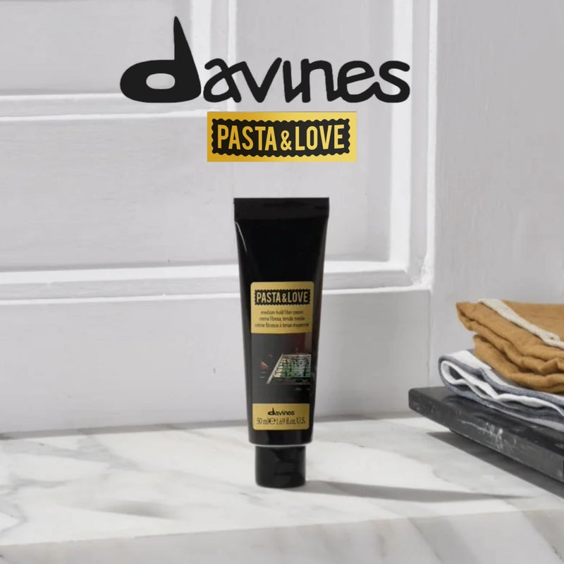 Davines Pasta & Love Men's Medium Hold Hair-Styling Fiber Cream, For Workable And Texturized Styling, 1.69 Fl. Oz. - Image 2