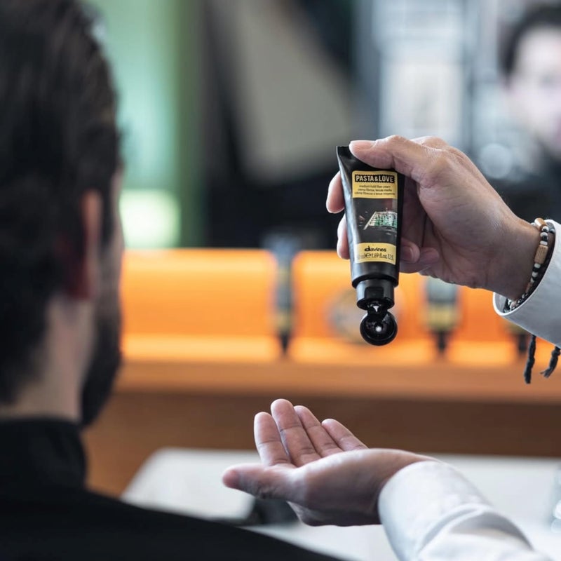 Davines Pasta & Love Men's Medium Hold Hair-Styling Fiber Cream, For Workable And Texturized Styling, 1.69 Fl. Oz. - Image 4