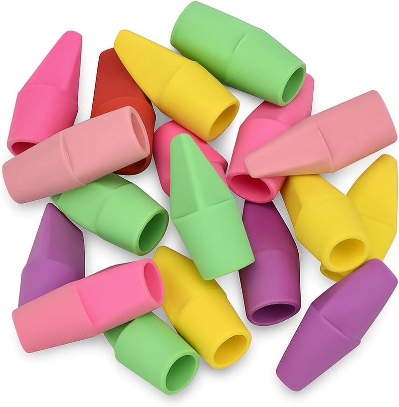 Fitto 25 Piece Assorted Erasers, Colorful Shapes for School, Office & Stationery - Image 1