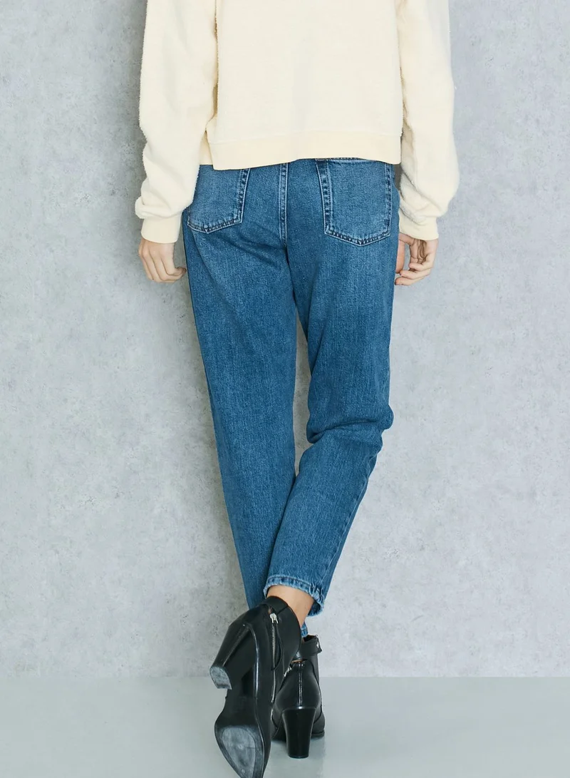 TOPSHOP Straight Mom Jeans
