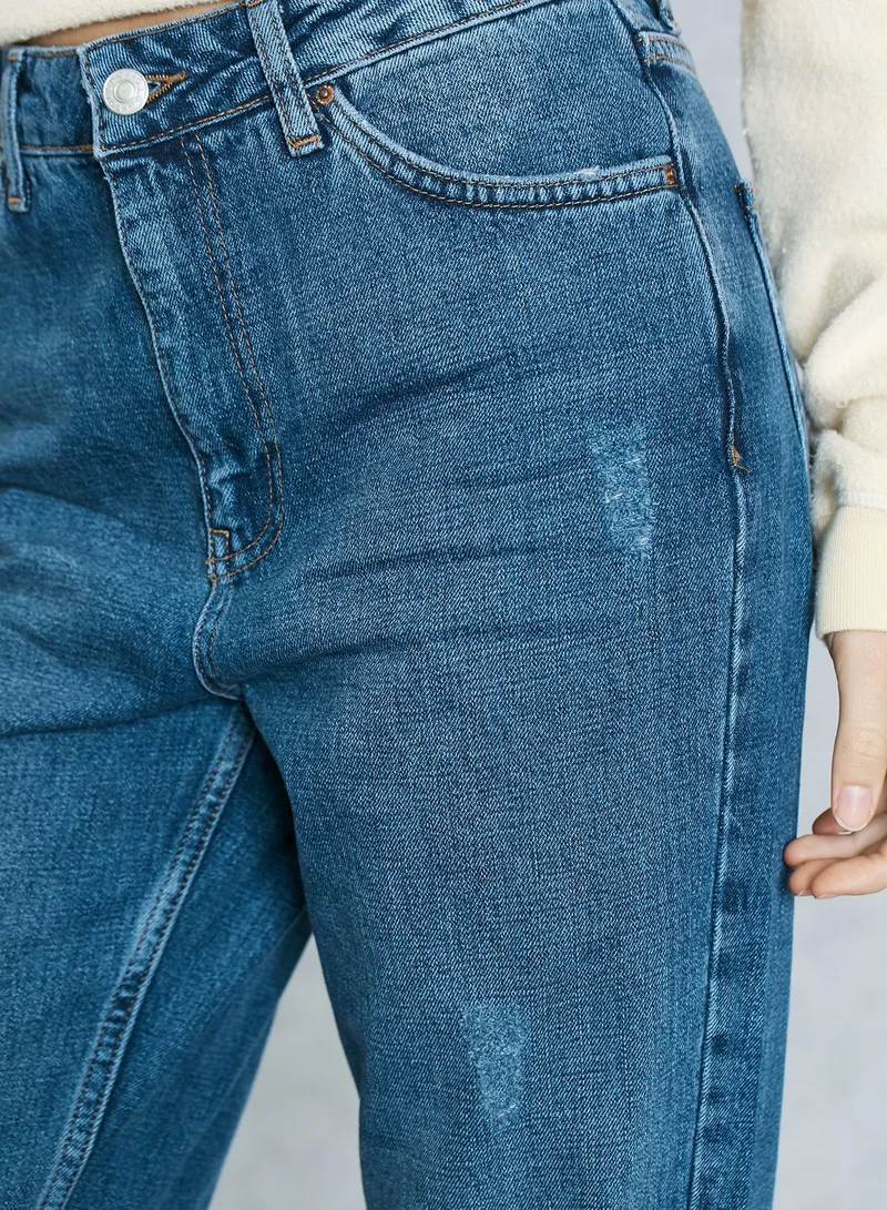TOPSHOP Straight Mom Jeans