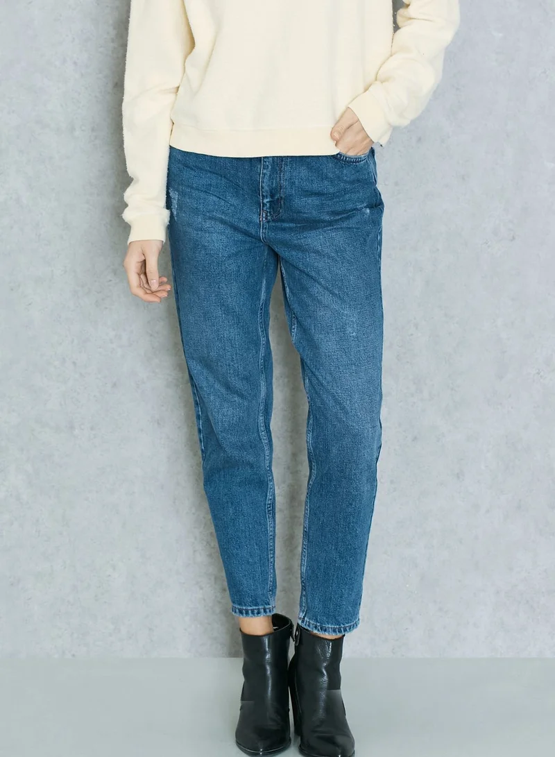 TOPSHOP Straight Mom Jeans