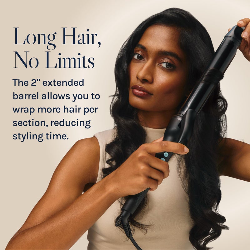 Bio Ionic Long Barrel Styler, 1.25 inch Curling Iron with Moisture Heat Technology & NanoIonic MX, Verstatile Curling Wand with Longer Barrel for Medium Sized Defined Curls - Image 2