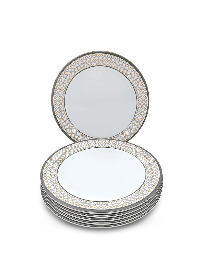 Superware Superware | Pure Melamine | Buffet Plate Set – Pozzi 12.5” (6 nos.) | Stain Free, Glazed Finish  - Image 1