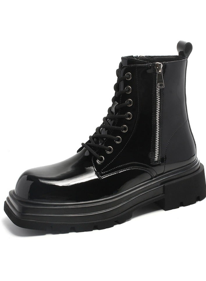 Warrior New Youth Fashion Thick Sole High Top Boots - Image 1