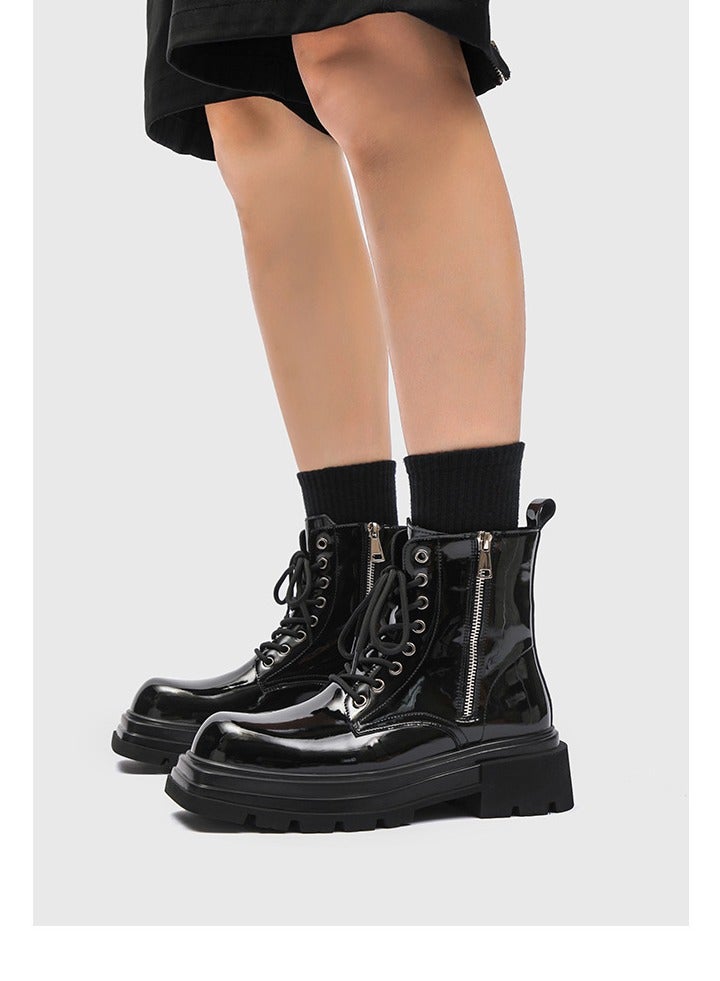 Warrior New Youth Fashion Thick Sole High Top Boots - Image 4