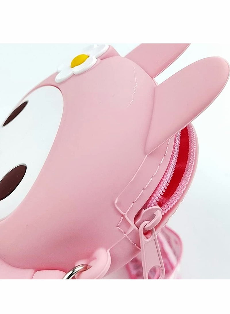 Y&D Kids Purse Silicone Mini Children's Coin Purse Cute Cartoon Crossbody Bag Adjustable Strap for Girls Gift Birthday Present Baby - Image 5