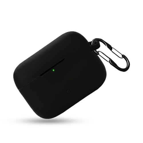 LIRAMARK Silicone Cover Case with Carabiner Compatible with Marshall Motif II ANC/Marshall Motif 2 (Black) - Image 1
