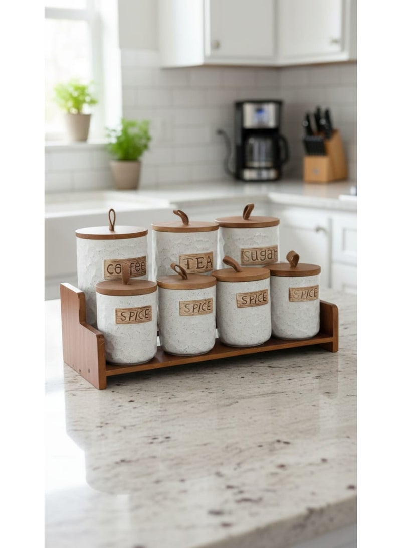 ماركة غير محددة طقم برطمانات علب بهارات وتوابل - Image 3