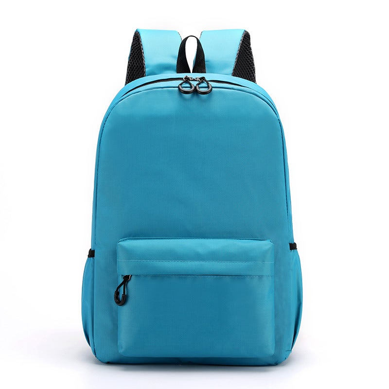 Custom Logo Kids Backpack for Grades 1-6 Lake Blue 