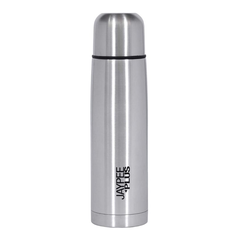 Jaypee Plus Max Thermosteel Water Bottle 500 ml 24 Hours Hot and Cold Water Bottle with Drinking Lid Leak Proof Insulated Bottle Flask Metallic - Image 1