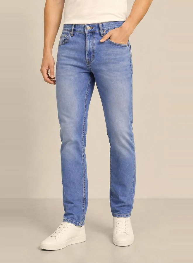 تايك تو Men Slim Fit Mid Rise Jeans By Falcon