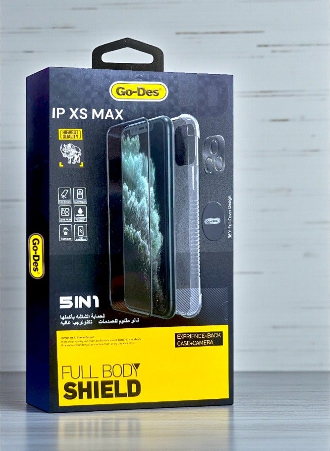 GO-DES package for iPhone XS Max, The new complete protection with a MagSafe wireless charging case provides full protection against scratches and drops. Original package.