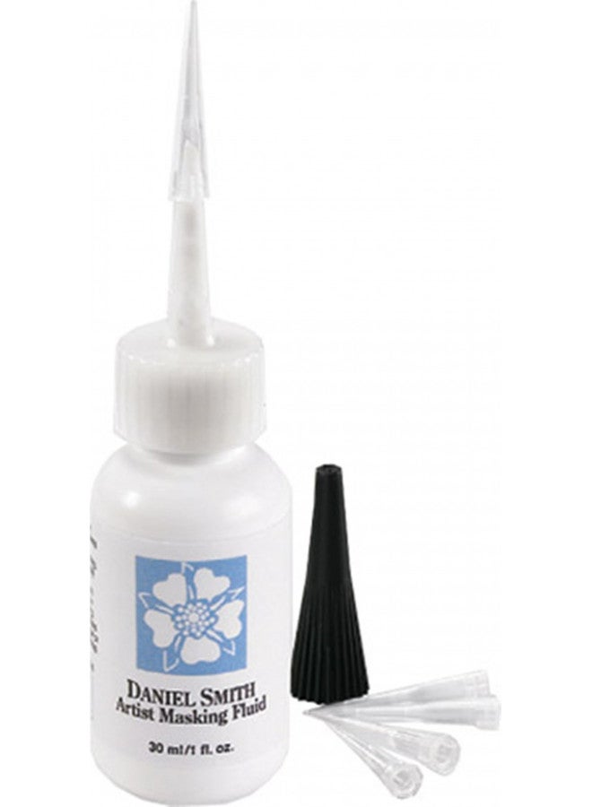 DANIEL SMITH 1oz Bottle with 5 Applicator Tips, Artist Masking Fluid, 284075001 , White - Image 2