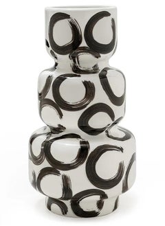 KNOT HOME Zara Arneson Stacked Serenity Vase Knot Home Designer Accessory for Bedroom Living Dining Room Office Area Décor  - Image 2
