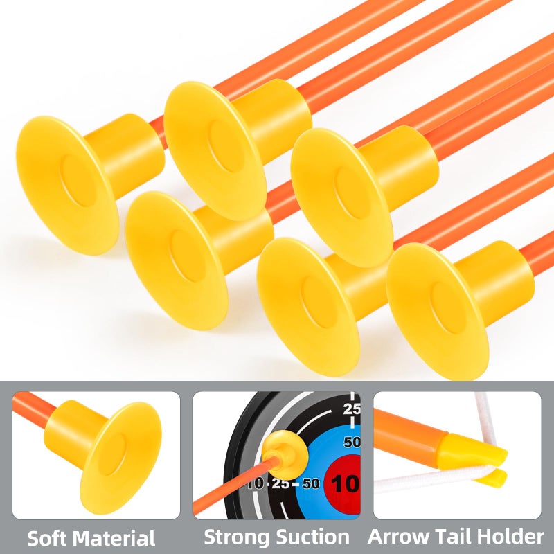 TEMI Kids Bow and Arrow Set - LED Light Up Archery Toy Set with 10 Suction Cup Arrows, Target & Quiver, Indoor and Outdoor Toys for Children Boys Girls - Image 5