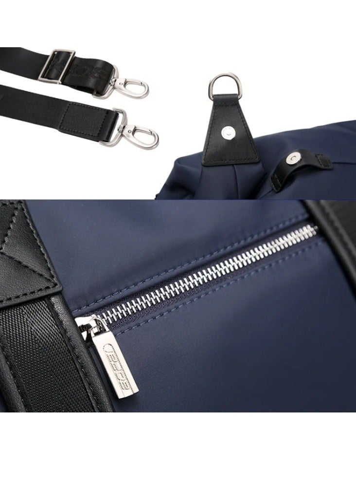 Bopai Waterproof Travel & Gym Bag – Large Capacity Handheld Business Duffel, Expandable Design, Adjustable Shoulder Strap, Durable Nylon & Microfiber, 45cm, Black - Image 5
