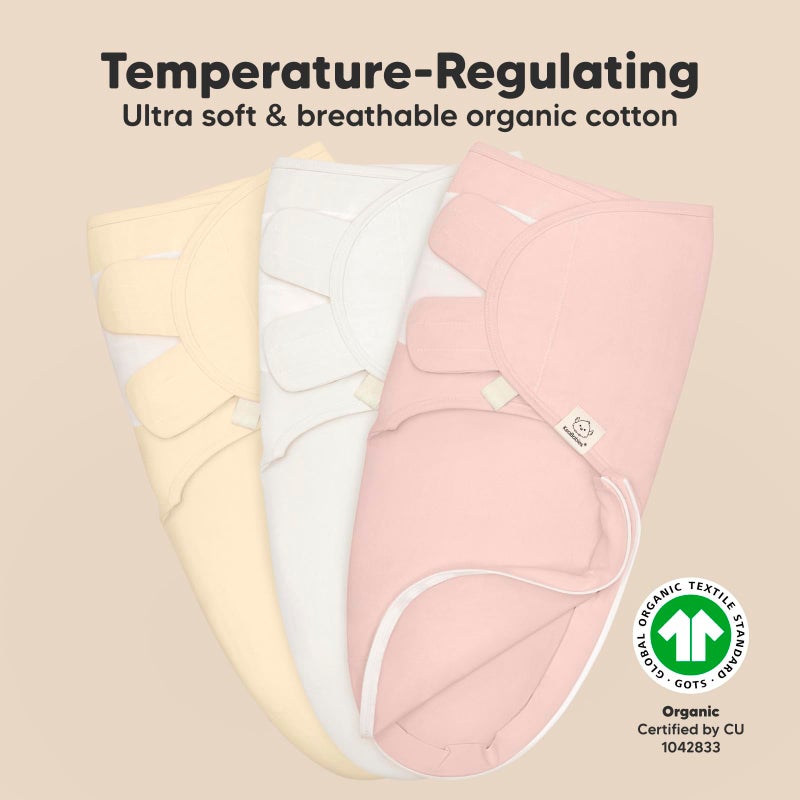 KeaBabies Baby Swaddle Sleep Sacks with Zipper - 3-Pack Swaddles for Newborns 0-3 Months, Infant, Baby Girls, Boys, Soft & Durable Newborn Sleep Sack, Easy Diaper Change Swaddling Blanket (Daffodil) - Image 5