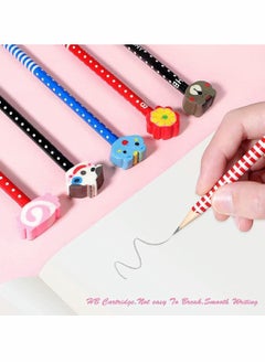 Y&D Erasers, Cap 12 Pack, Animal Eraser Caps, Erasers for Kids, Pencil, Cute Colorful School Supplies Pattern Random  - Image 2