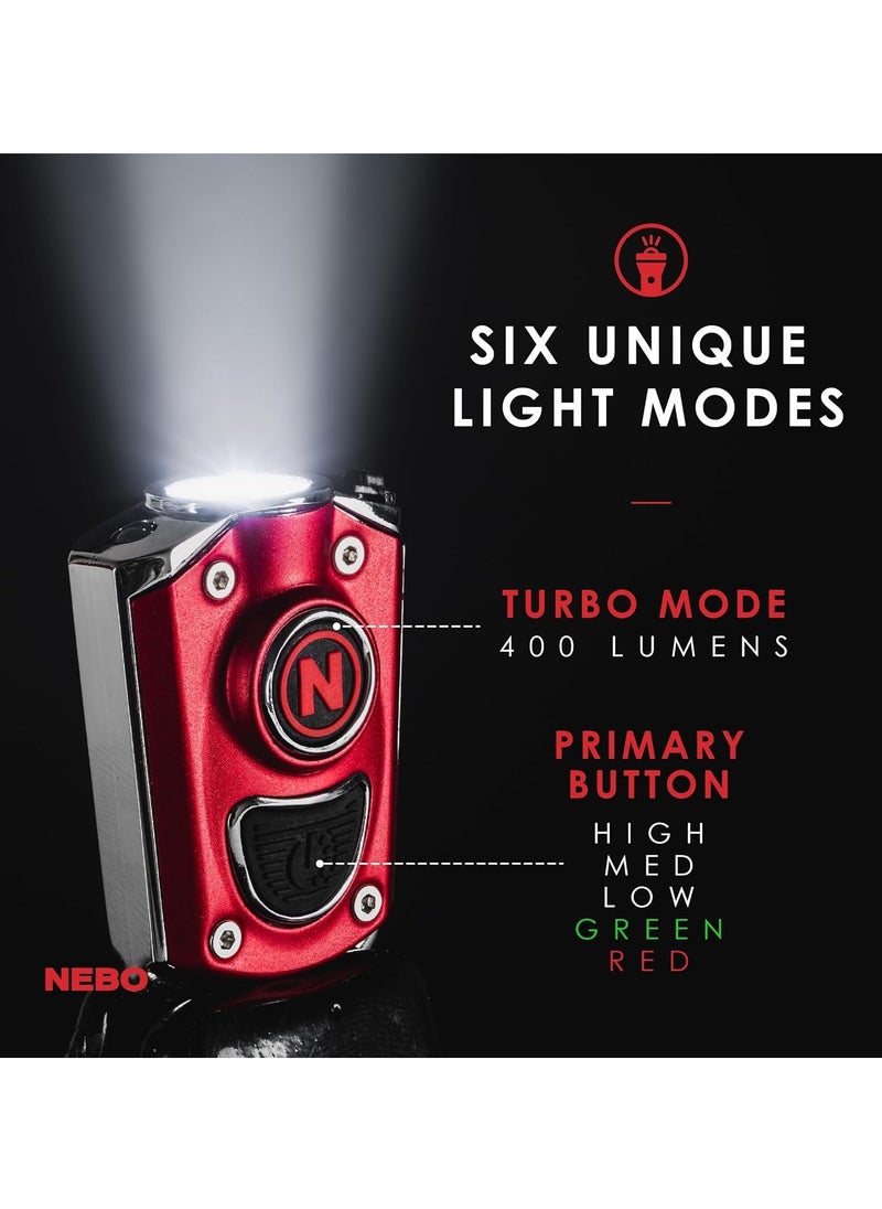 NEBO Key Ring Flashlight, Rechargeable LED Keychain Light, Compact And Portable Mini Pocket Flashlight, Super Bright Handheld Keychain Torch For Indoor And Outdoor, (1pc, Black)  - Image 3