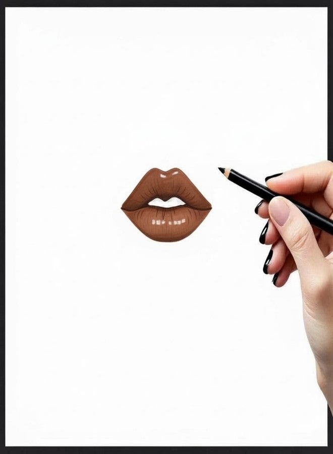 12-Piece Wooden Lip Liner Pencil, High Pigmented Lip Makeup, Long-wearing, Deep and Rich in Color, 7.5 inches Long Pencil (L67 Dark Chocolate) - Image 4