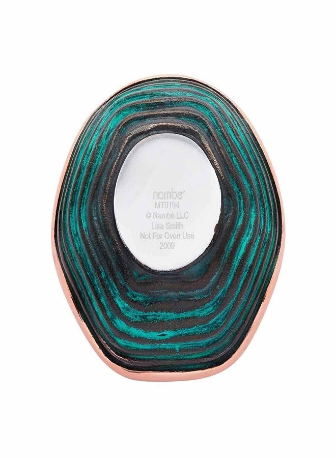 Nambe Nambé Copper Canyon Bowl - 4.5 Inch Decorative Copper Accent Dish with Verdigris Patina, Sculptural Scalloped Rim Design, Stylish Home Tabletop & Kitchen Decor Serving Piece - Image 2