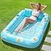 SLOOSH Inflatable Tanning Pool Lounger Float 70 x 46 Pool Floats Adult with Pillow 4 in 1 Suntan Tub Raft FloatieSunbathing Bed Lounge for Water Blow Up Ball Pit Party Gifts Blue Marble - Image 3