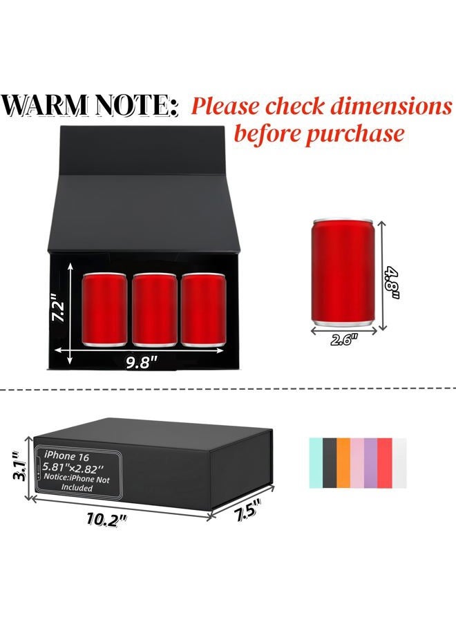 iefoah Pink Gift Box for Presents 10.2×7.5×3.1'' Gift Boxes with Lids Magnetic Closure Groomsman Bridesmaid Proposal Box for Wedding Birthday Valentine Bridal Showers Gift Packaging - Image 2