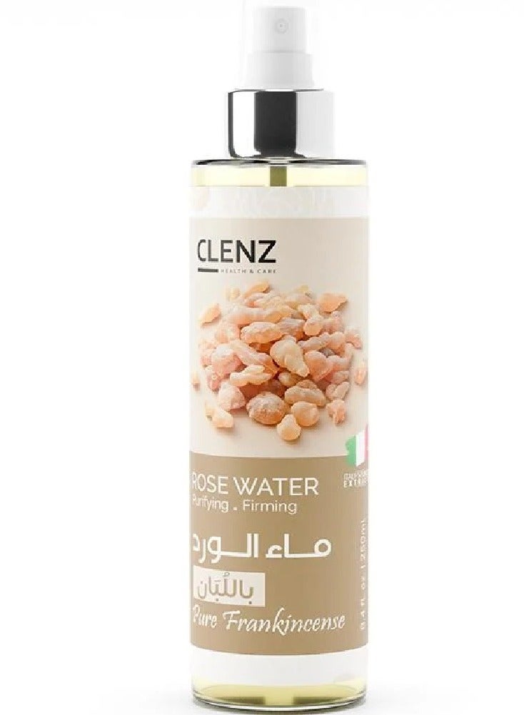 CLENZ Pure Frankincense Rose Water Spray, Purifying & Firming - 250 ml - Image 1