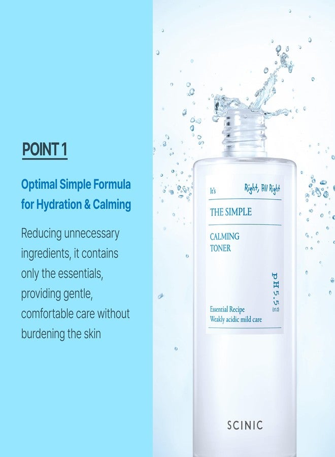 SCINIC The Simple Calming Toner 10.1 fl oz (300ml) | Vegan Face Astringent for Sensitive and Irritated Skin | Fresh Watery Texture | PH-Balanced Mild Toner | Korean Skincare - Image 4