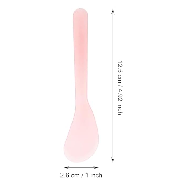 ONLYKXY 5inch Random Color Plastic Beauty Spoon Facial Cream Brush Makeup Scoop Mud Reusable Cosmetic Dig Scoop Spatula Mask Tip for Lotions Moisturizers Home Salon DIY Facemask Mixing Sampling (6) - Image 3