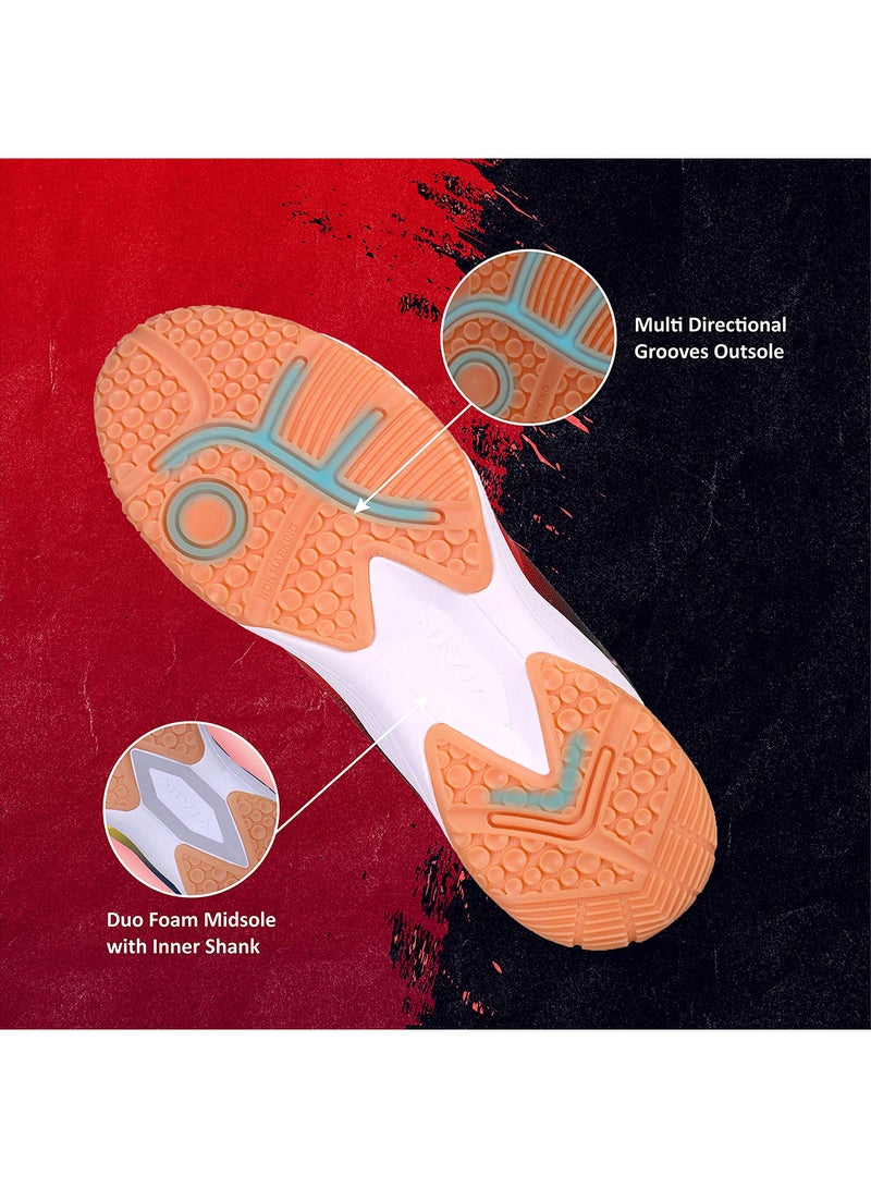 Nivia HY-Court 2.0 Badminton Shoes | For Mens and Boys | Non-Marking Shoe | Court Shoe | For Badminton, Squash, Tennis Players | 6 UK / 7 US / 40 EU - Image 4