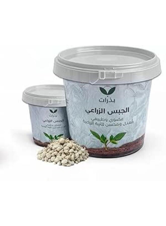 جبس زراعي عضوي طبيعي لتحسين التربة، ومقاومة التملح، وامتصاص العناصر الغذائية، 3 كجم