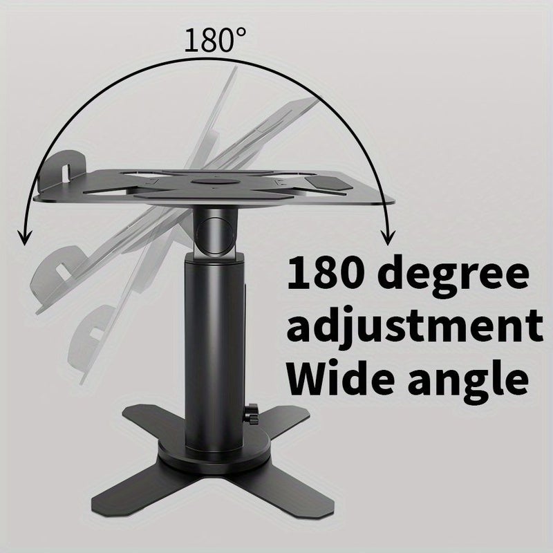 Rotatable Lifting Laptop Stand Black Multifunctional Vertical Computer Height - Image 1