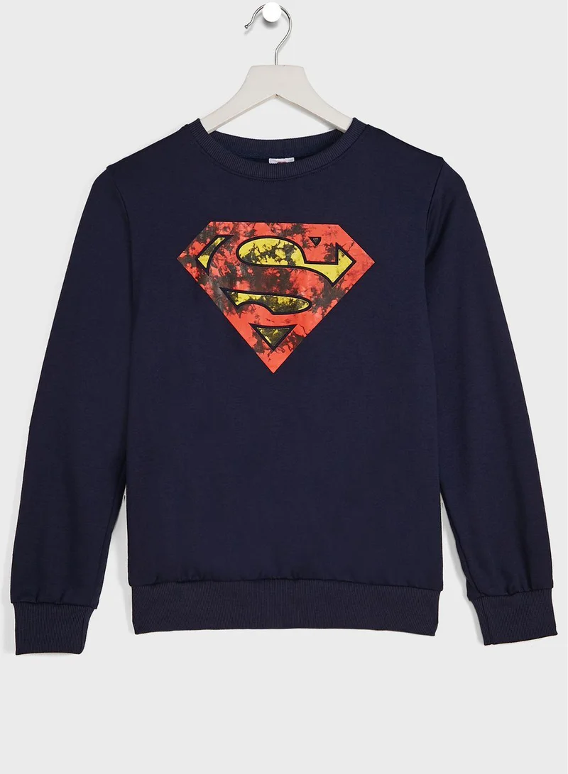 Warner Bros Youth Superman Sweatshirt