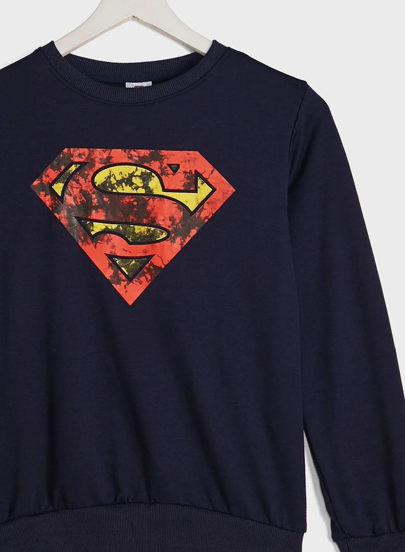 Warner Bros Youth Superman Sweatshirt