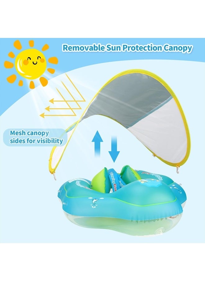 Free Swimming Baby Inflatable Baby Pool Float Ring Size Improved Bumble Bee Toddler Swim Trainer for Age of 3-36 Months (Yellow, Large)  - Image 2