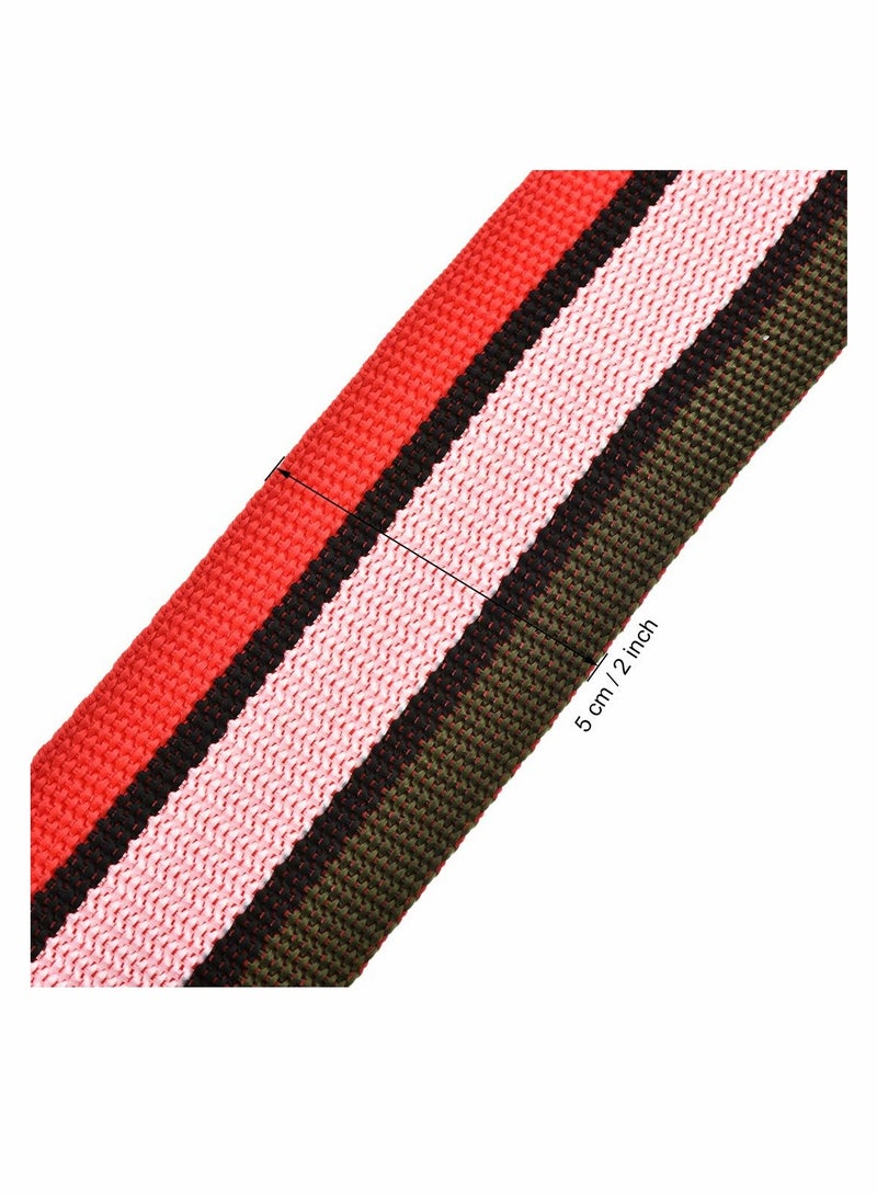 Excefore Luggage Straps, Suitcase Belts with Buckle, Combination Lock, 2Mx5cm Adjustable PP Travel Packing Accessories 2 Pcs - Image 3