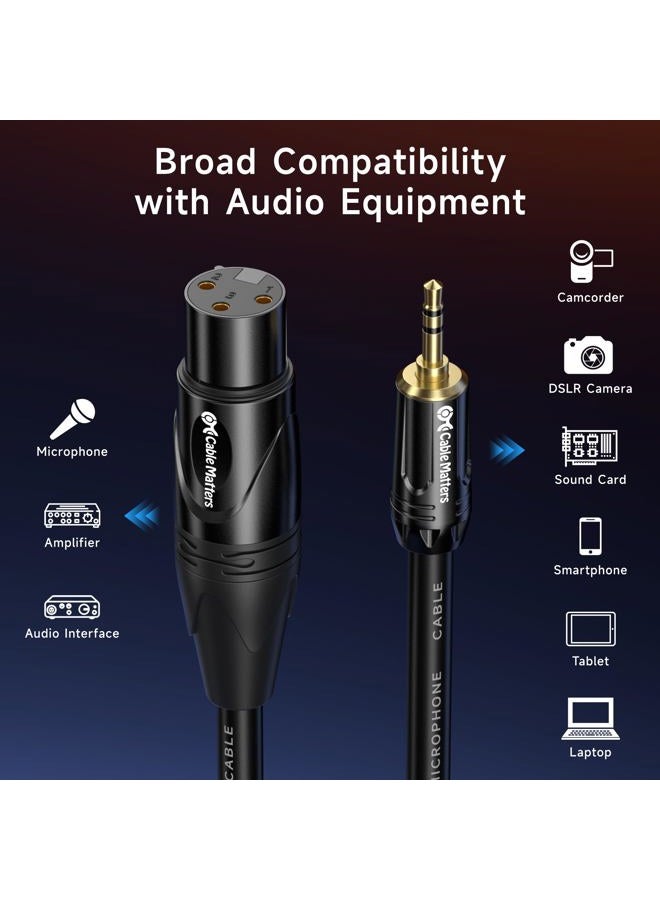 Cable Matters Unbalanced 3.5mm to XLR Cable 10 ft, Male to Female XLR to 1/8 Inch Cable, XLR to 3.5mm Cable, 1/8 to XLR Cable - 10 Feet - Image 4
