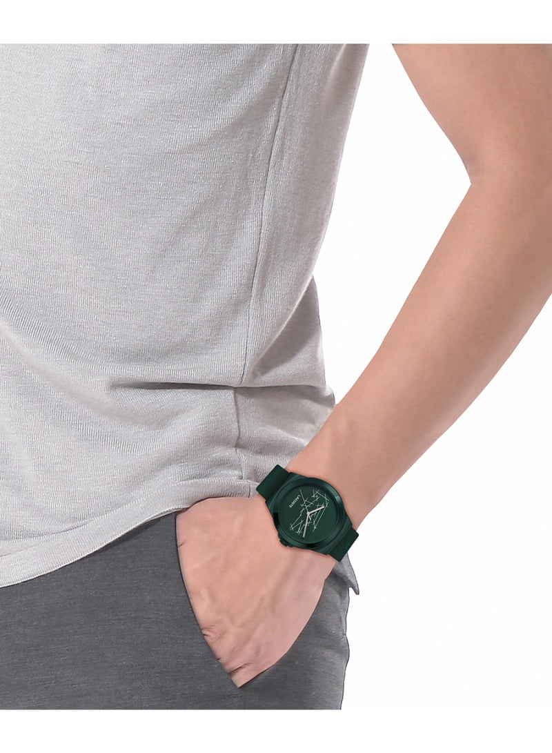 LACOSTE ROUND ANALOG MEN'S GREEN CASE WATCH - 2011391 - Image 4