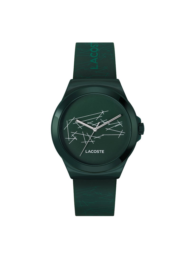 LACOSTE ROUND ANALOG MEN'S GREEN CASE WATCH - 2011391 - Image 2