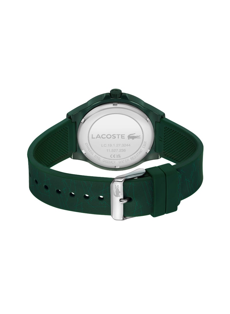 LACOSTE ROUND ANALOG MEN'S GREEN CASE WATCH - 2011391 - Image 3