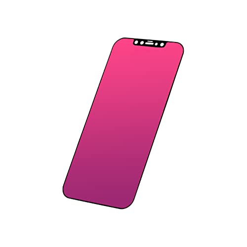 EGKimBa Privacy Screen Protector compatible with iPhone 12 Pro Max, 6.7 inch Gradient Colorful Electroplated Anti-Spy Anti-Blue Light Easy Installation Tempered Glass - Image 1