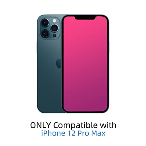 EGKimBa Privacy Screen Protector compatible with iPhone 12 Pro Max, 6.7 inch Gradient Colorful Electroplated Anti-Spy Anti-Blue Light Easy Installation Tempered Glass - Image 3